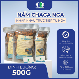 (500g) NẤM CHAGA NGA ( Siberia - Nga nhập khẩu chính ngạch )