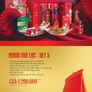 Quà tết 2026 Sâm Ngọc Linh - SET3 Khoái Mã Lạc | Quà Tặng Doanh Nghiệp
