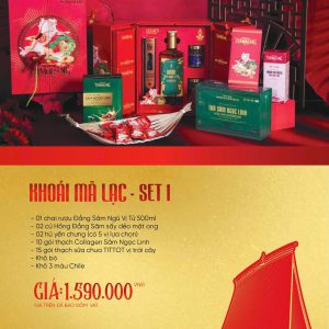 Quà tết 2026 Sâm Ngọc Linh - SET1 Khoái Mã Lạc | Quà Tặng Doanh Nghiệp